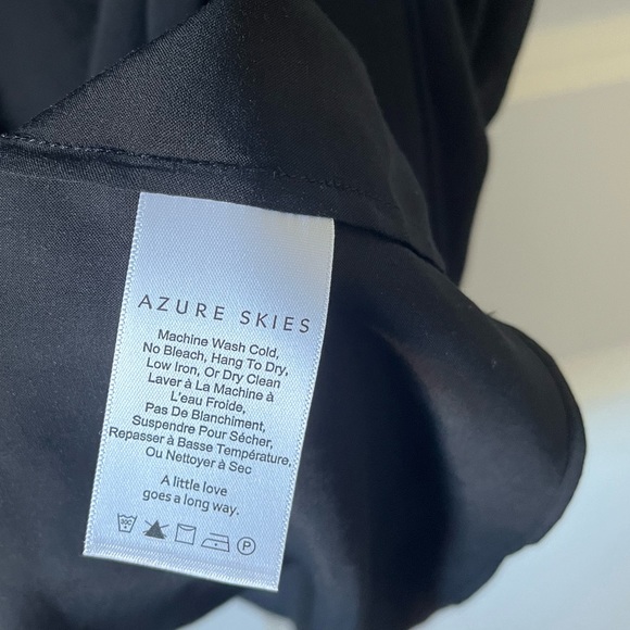 ARITZIA Azure Skies Fawkner Blouse Black XXS / XS - Picture 4 of 5